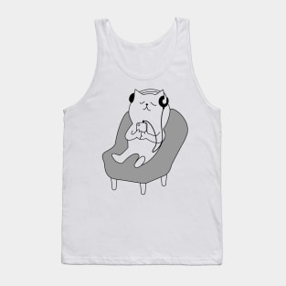 Music Lover Cat Tank Top